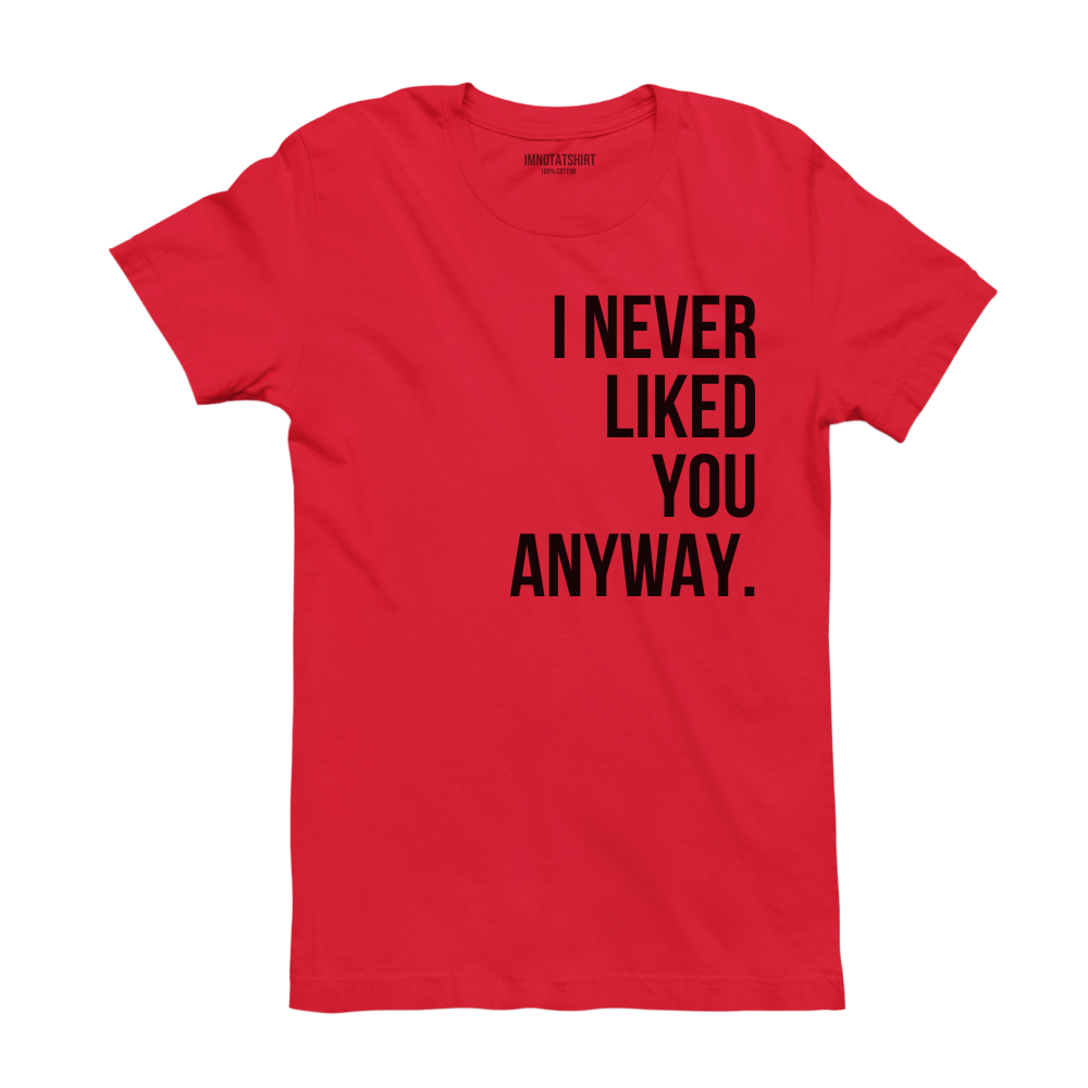 T-Shirt i never liked you anyway.